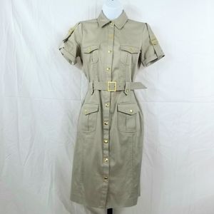 Calvin Klein Button Down Short Sleeve Dress NWOT
